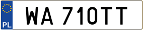 Truck License Plate
